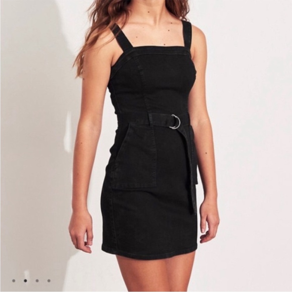 Hollister Black Denim Jean Dress